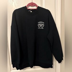 Lululemon Heavyweight Fleece Pullover Tennis Club sweater. Sz XL EUC.